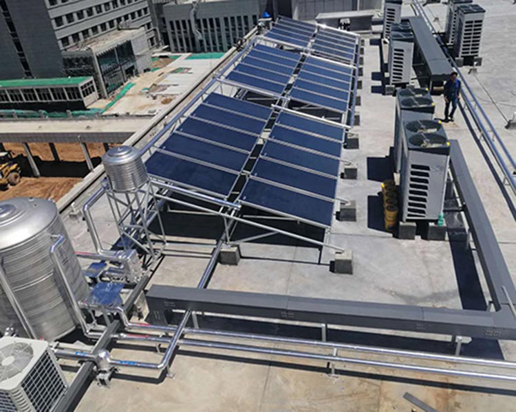 太原市救助管理站新站海爾平板太陽能+空氣能熱水項目
