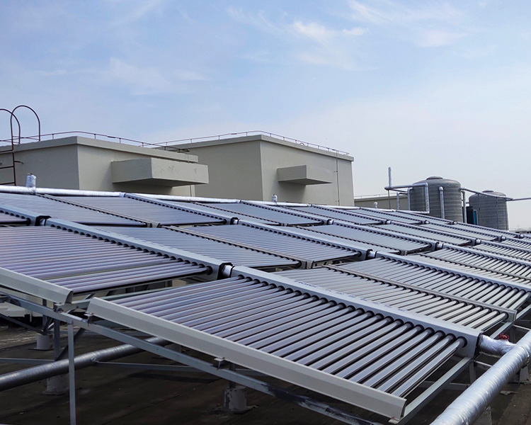山西應用科技學院太陽能+空氣能熱水系統項目